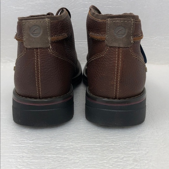 NEW Clarks Morris Peak Waterproof Brown Tumbled Leather Chukka Boot Men’s Size 7 main image 6